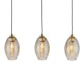 Lampa wisząca SEBO gwint E27 moc 15W styl  szklany klosz | czarny 4635 TK lighting