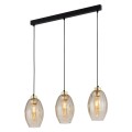 Lampa wisząca SEBO gwint E27 moc 15W styl  szklany klosz | czarny 4635 TK lighting