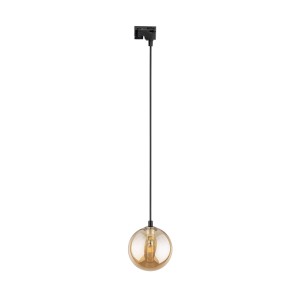Lampa reflektor na szynę szklany klosz TRACER 1 obwodowy Czarny 4928 TK Lighting