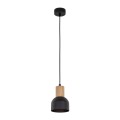 Lampa wisząca CAIRO kolor Czarny / jasne drewno na E27 4894 TK Lighting