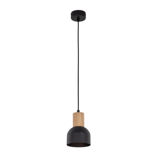 Lampa wisząca CAIRO kolor Czarny / jasne drewno na E27 4894 TK Lighting
