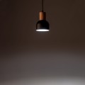 Lampa wisząca CAIRO kolor Czarny / jasne drewno na E27 4894 TK Lighting