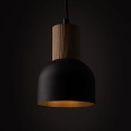Lampa wisząca CAIRO kolor Czarny / jasne drewno na E27 4894 TK Lighting