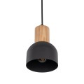 Lampa wisząca CAIRO kolor Czarny / jasne drewno na E27 4894 TK Lighting