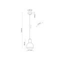 Lampa wisząca CAIRO kolor Czarny / jasne drewno na E27 4894 TK Lighting