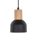 Lampa wisząca CAIRO kolor Czarny / jasne drewno na E27 4894 TK Lighting