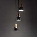 Lampa wisząca CAIRO Czarny jasne drewno na E27 podsufitka 4895 TK Lighting