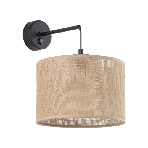 Kinkiet ścienny podwieszany klosz JUTA z włącznikiem na rozecie 6858 TK Lighting