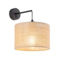 Kinkiet ścienny podwieszany klosz JUTA z włącznikiem na rozecie 6858 TK Lighting