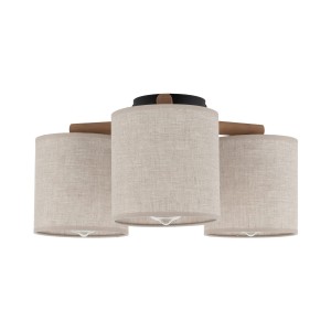 Lampa sufitowa z abażurowe klosze DEVA 3xE27 do sypialni 6865 TK Lighting