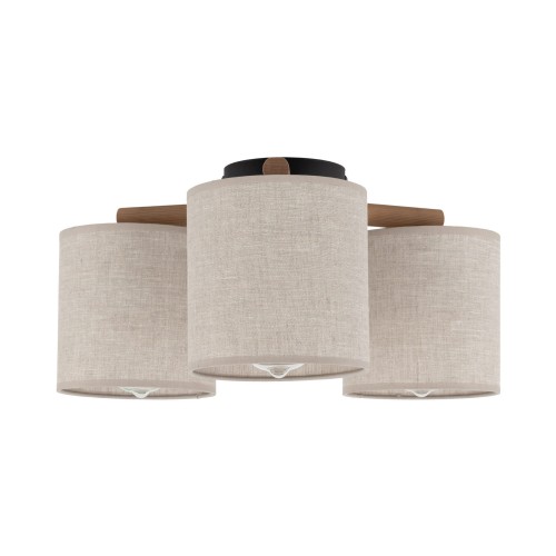 Lampa sufitowa z abażurowe klosze DEVA 3xE27 do sypialni 6865 TK Lighting