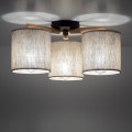Lampa sufitowa z abażurowe klosze DEVA 3xE27 do sypialni 6865 TK Lighting