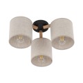 Lampa sufitowa z abażurowe klosze DEVA 3xE27 do sypialni 6865 TK Lighting