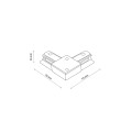 TRACER WHITE ZŁĄCZE KĄTOWE 4069 TK Lighting