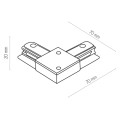 TRACER BLACK ZŁĄCZE KĄTOWE 4070 TK Lighting