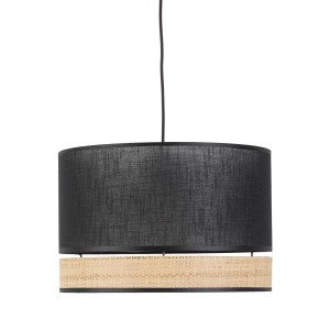 Lampa wisząca z czarnym kloszem PAGLIA w stylu boho E27 do jadalni 4767 TK Lighting