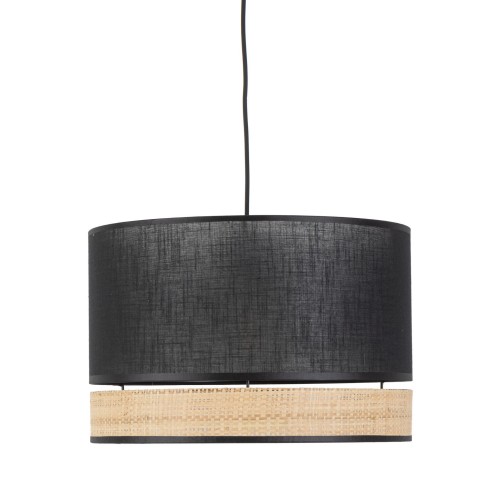 Lampa wisząca z czarnym kloszem PAGLIA w stylu boho E27 do jadalni 4767 TK Lighting