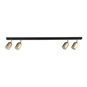 Sufitowa lampa listwa, 4 złote ruchome reflektorki na GU10 5619 TK Lighting