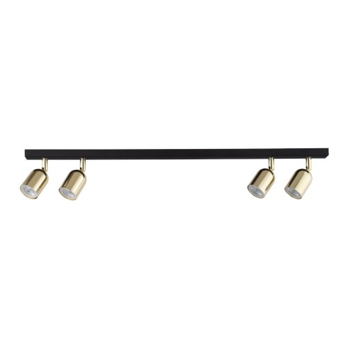 Sufitowa lampa listwa, 4 złote ruchome reflektorki na GU10 5619 TK Lighting