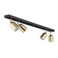Sufitowa lampa listwa, 4 złote ruchome reflektorki na GU10 5619 TK Lighting