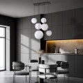 Lampa wisząca sześć szklanych kloszy na E27 ESME kolor Czarny 4793 TK Lighting