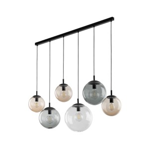 Lampa wisząca ESME nad stół w jadalni szklane kolorowe klosze 4797 TK Lighting