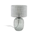 Lampka nocna z klasycznym szarym kloszem, szklana podstawa 5987 TK Lighting