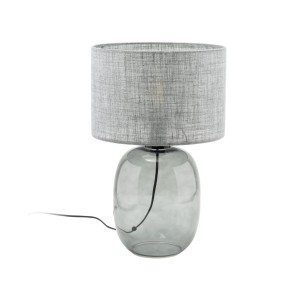 Lampka nocna z klasycznym szarym kloszem, szklana podstawa 5987 TK Lighting
