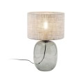 Lampka nocna z klasycznym szarym kloszem, szklana podstawa 5987 TK Lighting