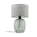 Lampka nocna z klasycznym szarym kloszem, szklana podstawa 5987 TK Lighting