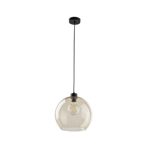 Lampa wisząca z kulistym bursztynowym kloszem ze szkła CUBUS 2064 TK Lighting