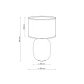 Lampka nocna MELODY gwint E27 moc 15W styl nowoczesny klosz abażur | topaz 5986 TK Lighting