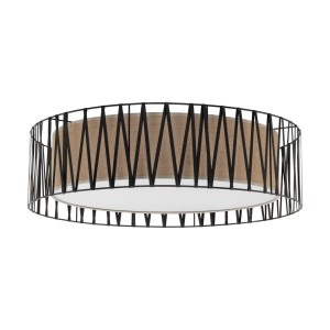 Lampa sufitowa plafon E27 do salonu HARMONY kolor Czarny 4556 TK Lighting