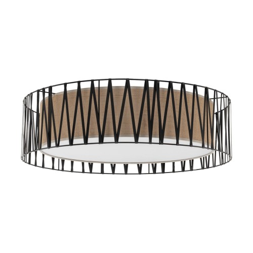 Lampa sufitowa plafon E27 do salonu HARMONY kolor Czarny 4556 TK Lighting