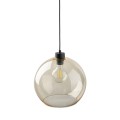 Lampa wisząca z kulistym bursztynowym kloszem ze szkła CUBUS 2064 TK Lighting