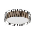 Lampa sufitowa plafon E27 do salonu HARMONY kolor Czarny 4556 TK Lighting