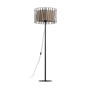Lampa podłogowa stojąca z Abażurem HARMONY kolor Czarny 5890 TK Lighting