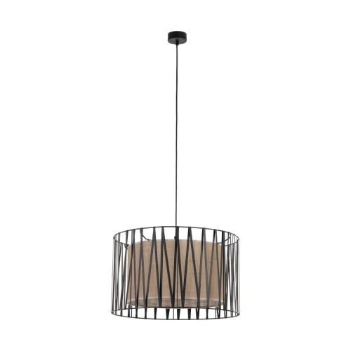 Wisząca lampa z plecionym abażurem 3xE27 do salonu 4557 TK Lighting