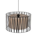 Wisząca lampa z plecionym abażurem 3xE27 do salonu 4557 TK Lighting