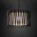 Wisząca lampa z plecionym abażurem 3xE27 do salonu 4557 TK Lighting