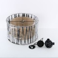 Wisząca lampa z plecionym abażurem 3xE27 do salonu 4557 TK Lighting