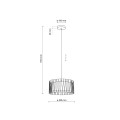 Stylowa lampa wisząca HARMONY z abażurem do salonu 4562 TK Lighting