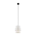 Lampa wisząca sufitowa zwis CALISTO klosz biały Czarny 5094 TK Lighting