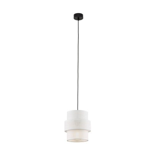 Lampa wisząca sufitowa zwis CALISTO klosz biały Czarny 5094 TK Lighting