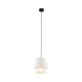 Lampa wisząca sufitowa zwis CALISTO klosz biały Czarny 5094 TK Lighting