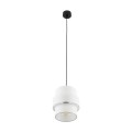 Lampa wisząca sufitowa zwis CALISTO klosz biały Czarny 5094 TK Lighting