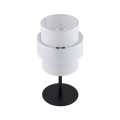 Lampka nocna CALISTO gwint E27 moc 15W styl nowoczesny klosz abażur | czarny 5893 TK Lighting