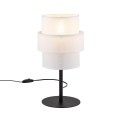 Lampka nocna CALISTO gwint E27 moc 15W styl nowoczesny klosz abażur | czarny 5893 TK Lighting