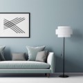 Minimalistyczna lampa podłogowa CALISTO z białym abażurem do salonu 5894 TK