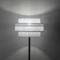 Minimalistyczna lampa podłogowa CALISTO z białym abażurem do salonu 5894 TK